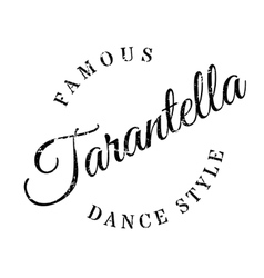 Famous Dance Style Tarantella Stamp