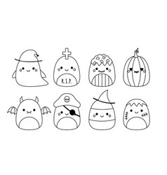 Halloween Squishmallow Coloring Page