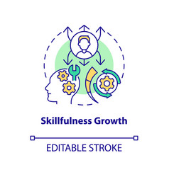 Skillfulness Growth Concept Icon