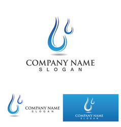 Water Drop Logo Template