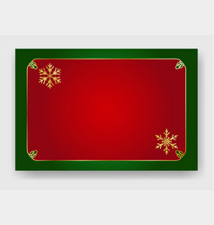 Golden Shiny Glowing Blank Christmas Frame