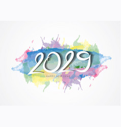 2029 Happy New Year Logo Text Design