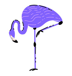 Purple Flamingo Flat