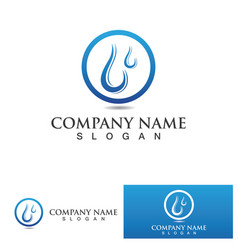 Water Drop Logo Template