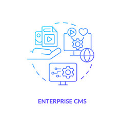 Enterprise Cms Blue Gradient Concept Icon