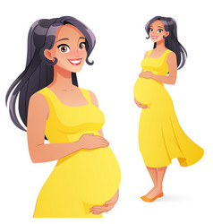 Asian Smiling Pregnant Woman