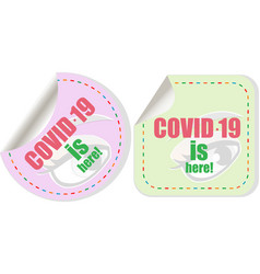 Coronavirus Covid19-19 Sticker Covid-19 Is Here