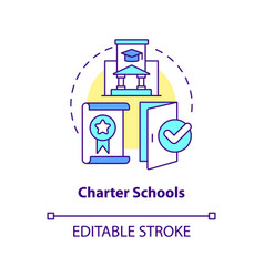 Charter Schools Concept Icon