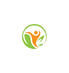 Green Leaf Lifestyle Healthy Logo Design