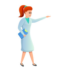 Modern Nurse Icon Cartoon Style