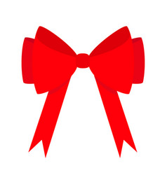 Christmas Bow Icon Big Red Ribbon Bows Decoration