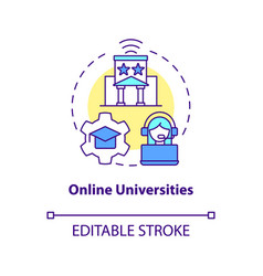 Online Universities Concept Icon