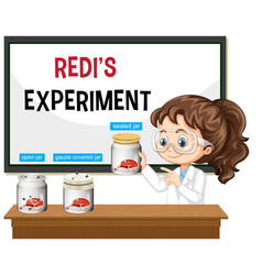 Scientist Explaining Redis Experiment