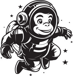 Astrochimp Adventures Logo Icon Space Monkey