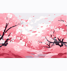 Cherry Blossom Spring Season Background