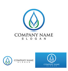 Water Drop Logo Template