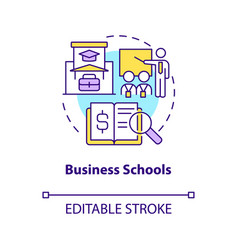 Business Schools Concept Icon