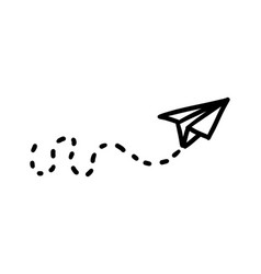 Paper Aeroplane Doodle Simple Planes Ship