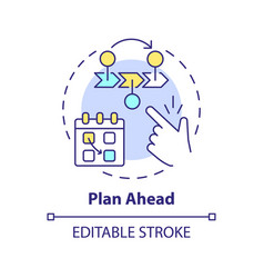 Plan Ahead Concept Icon