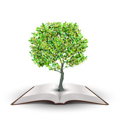 Tree On Open Book