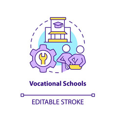 Vocational Schools Concept Icon