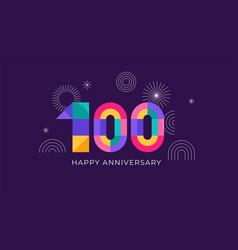 Anniversary Concept Design Modern Geometric Style