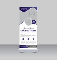 Business Fashion Sale Roll Up Banner Design