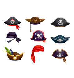 Cartoon Pirate Bandana Sailor Tricorn Cocked Hat