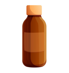 Cough Syrup Bottle Icon Cartoon Style