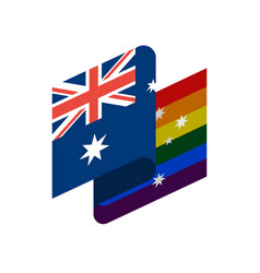 Australia Lgbt Flag Australian Symbol Tolerant