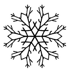 Branch Snowflake Design Outline