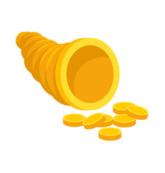 Cornucopia And Money Icon