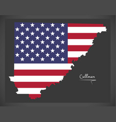 Cullman County Map Of Alabama Usa With American