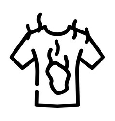 Dirty Clothes Smell Line Icon