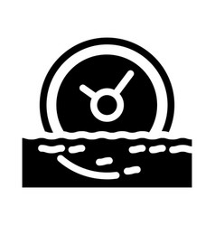 Drifting Away Time Glyph Icon