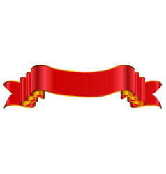 Modern Red Ribbon Banner