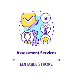 Assessment Services Concept Icon