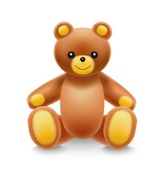 Realistic Detailed 3d Baby Toy Teddy Bear