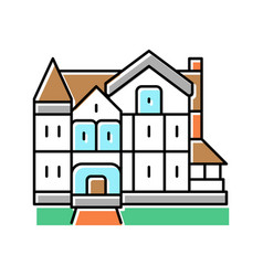 Victorian House Color Icon