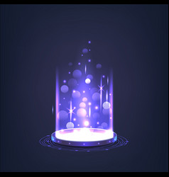 Futuristic Glowing Portal Connect Realms