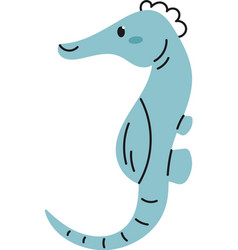 Sea Horse Hand Drawn