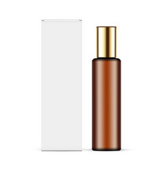 Tall Amber Cosmetic Bottle Packaging Box