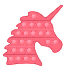 Pop It Coral Pink Unicorn For A Valentines Day