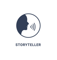 Storyteller Brand Digital Logo Icon Story Teller