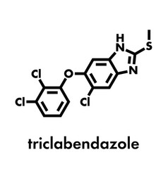 Triclabendazole Anthelmintic Drug Molecule