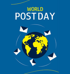 World Post Day Vertical Banner