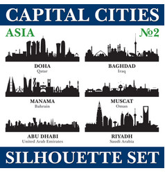 Capital Cities Silhouette Set Asia Part 2