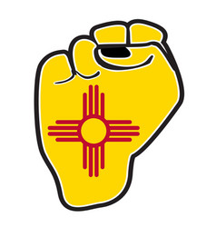 New Mexico State Flag Power Fist