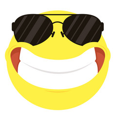 Happy Emoji Smiling With Sunglasses