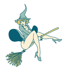 Tattoo Style Icon A Pinup Witch